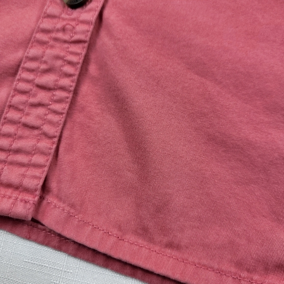 CE Schmidt Workwear Coral Pink SHIRT Womens Size L Button Up Fit For Her Pockets - Picture 14 of 16